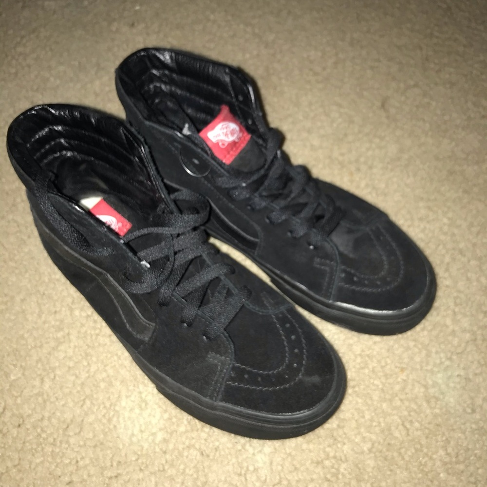 Black high top skater vans